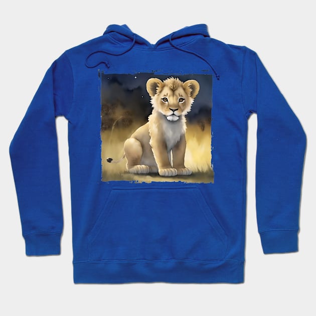 A Little Lion Hoodie by DeVerviers